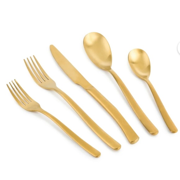 Gold Flatware Set Thyme & Table Royal 20-Piece Gold Stainless Steel Flatware Set - Picture 3 of 8
